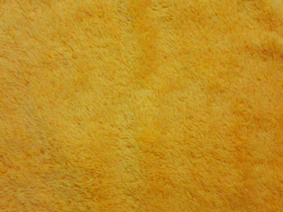 kleine Abreinigungshandschuhe 9x15cm pro Paar gelb Teddy-Plüsch